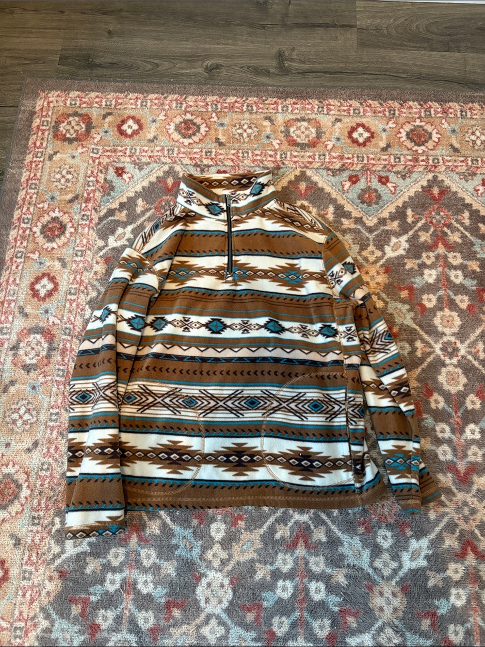men's aztec quarter zip